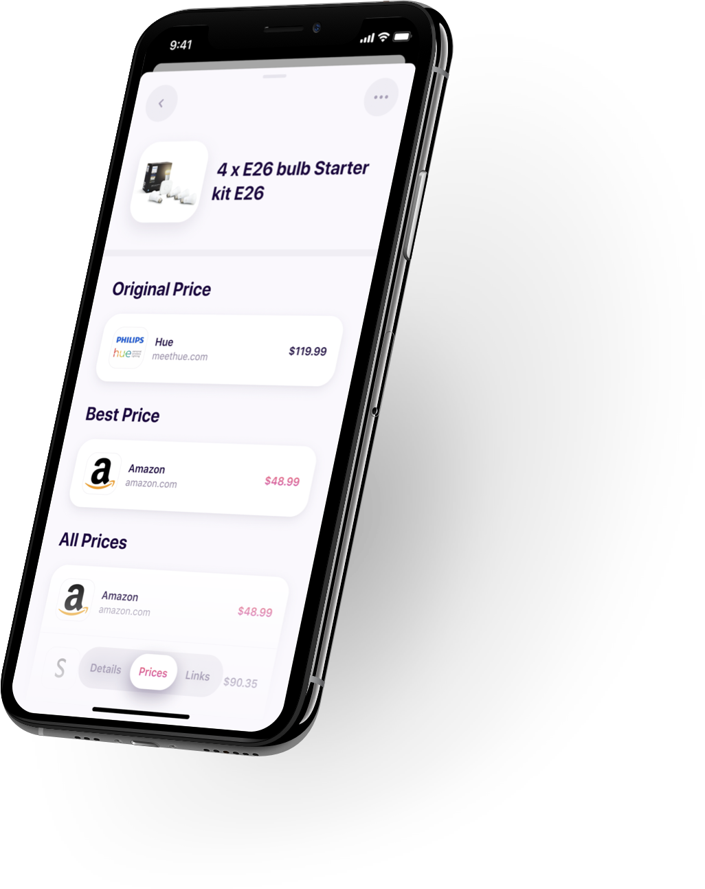 LATR shopping app screenshot